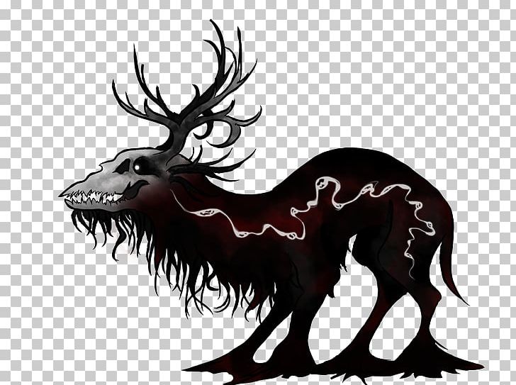 Reindeer Elk Antler Dog Mammal PNG, Clipart, Antler, Black And White, Canidae, Carnivoran, Cartoon Free PNG Download