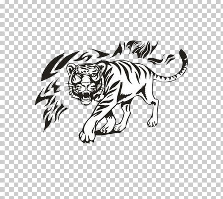 Tiger Lion Car Cat Paper PNG, Clipart, Artwork, Big Cats, Black, Black And White, Bumper Sticker Free PNG Download