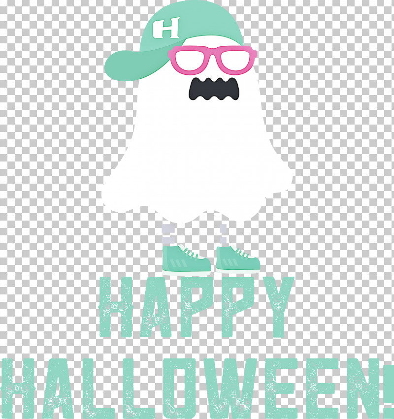 Happy Halloween PNG, Clipart, Happy Halloween, Logo, Meter, Teal Free PNG Download