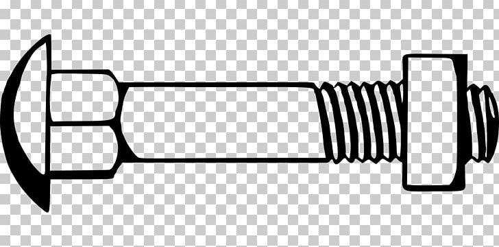 Carriage Bolt Nut PNG, Clipart, Angle, Area, Black, Black And White, Bolt Free PNG Download