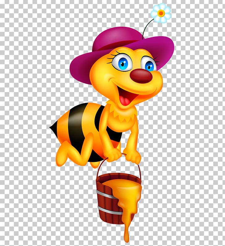 Honey Bee Cartoon Illustration PNG, Clipart, Animal, Animals, Bee, Bee Hive, Bee Honey Free PNG Download