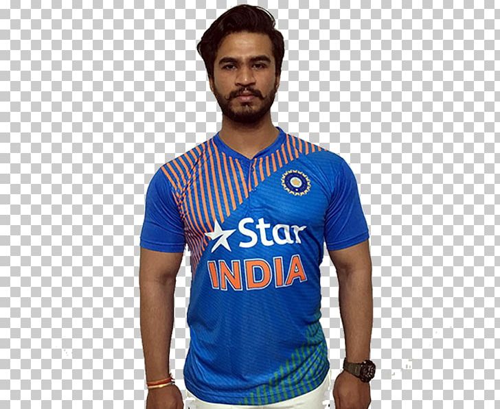 MS Dhoni Jersey Cricket Team T-shirt India National Cricket Team PNG, Clipart, Blue, Clothing, Cobalt Blue, Cricket, Electric Blue Free PNG Download