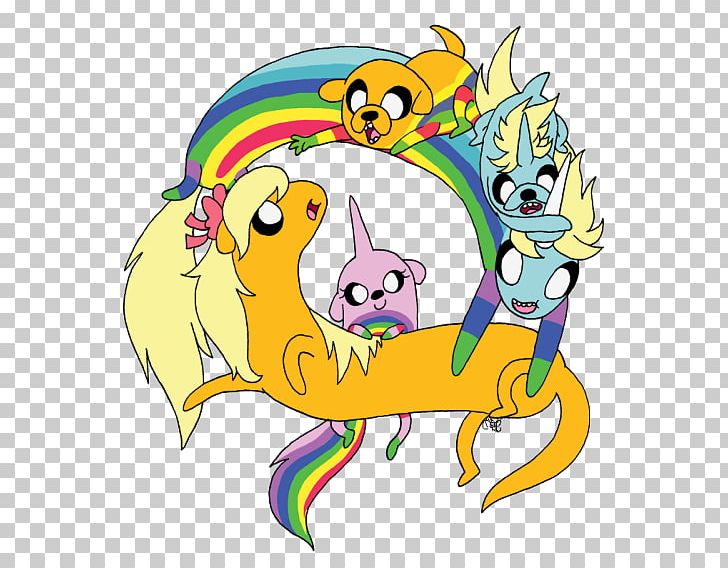 Rainbow Cartoon Fan Art PNG, Clipart, Adventure Time, Animal Figure, Area, Art, Artwork Free PNG Download