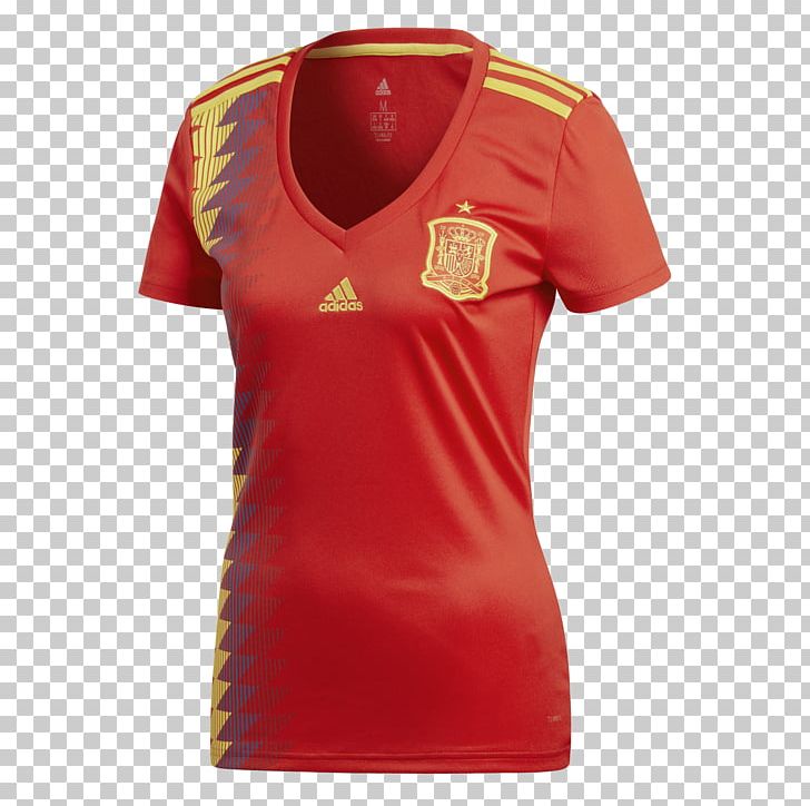 2018 World Cup Spain National Football Team T-shirt Adidas PNG, Clipart,  Free PNG Download