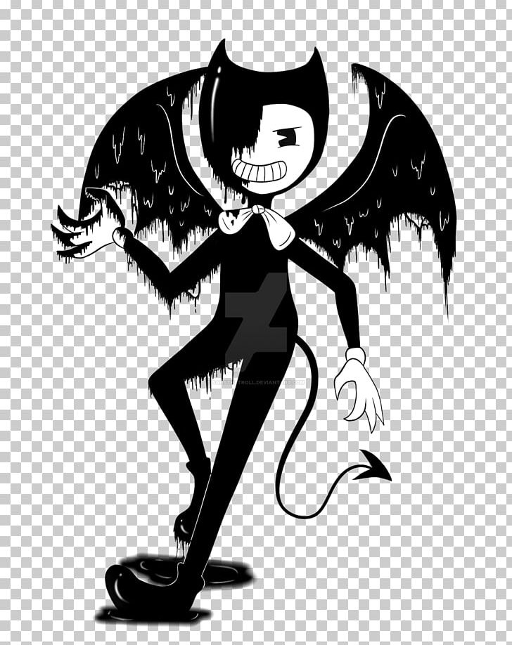 Bendy And The Ink Machine Fan Art Drawing PNG, Clipart, 2017, Art, Bendy And The Ink Machine, Black, Black And White Free PNG Download