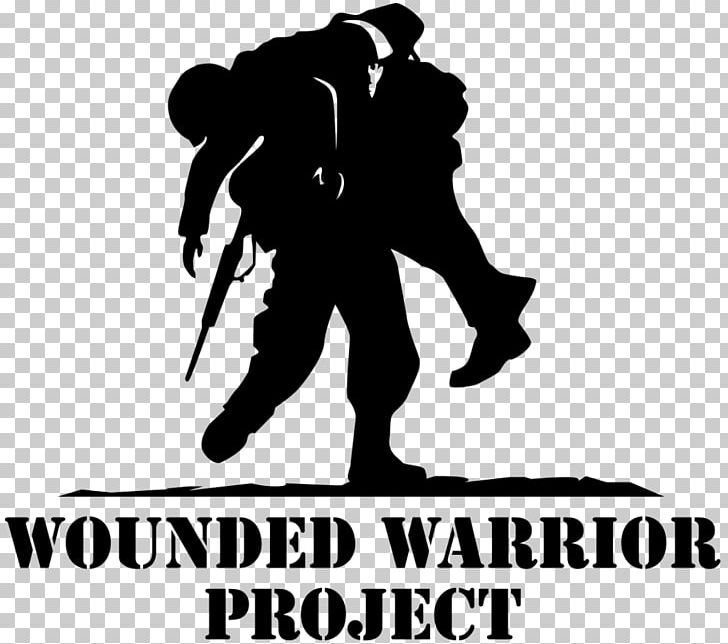 Wounded Warrior Project Logo United States Organization PNG, Clipart, Black, Black And White, Brand, Human Behavior, Joint Free PNG Download