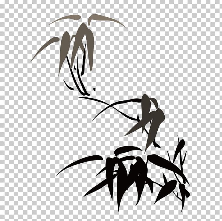 Bamboo Euclidean PNG, Clipart, Bird, Black, Branch, Chinese Style, Effect Free PNG Download