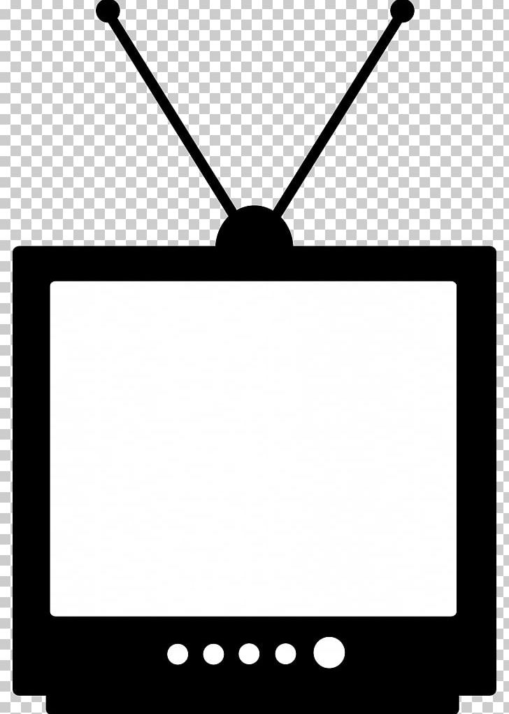 Old Television Free-to-air Silhouette PNG, Clipart, Angle, Area, Black, Black And White, Brand Free PNG Download
