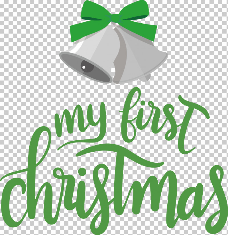 My First Christmas PNG, Clipart, Fruit, Green, Leaf, Line, Logo Free PNG Download