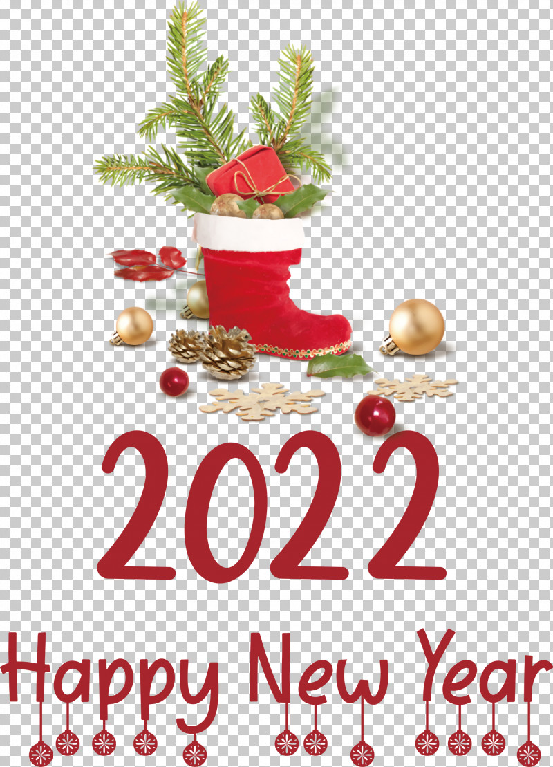 2022 Happy New Year PNG, Clipart, Bauble, Christmas Day, Christmas Ornament M, Christmas Tree, Fruit Free PNG Download