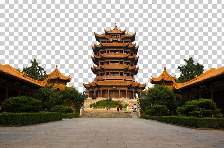 Yellow Crane Tower Sheshan Mountain Yangtze Three Gorges Dam Four Great Towers Of China PNG, Clipart, Building, China, Chinese Architecture, City, Crane Free PNG Download