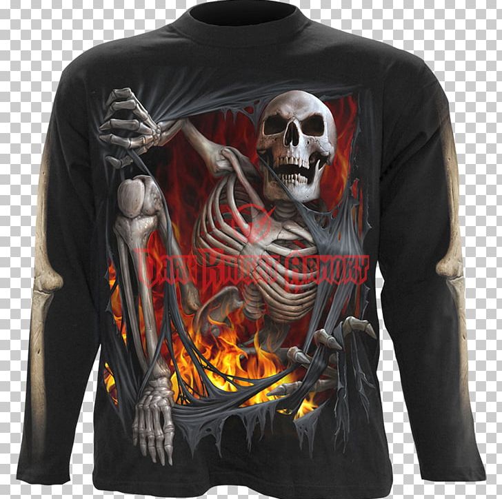 Death Long-sleeved T-shirt Human Skull Symbolism PNG, Clipart, Clothing, Death, Goth Subculture, Human Skeleton, Human Skull Symbolism Free PNG Download