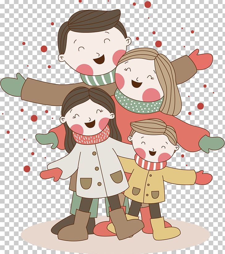 Family Vecteur PNG, Clipart, Cartoon, Child, Christmas, Christmas Snow, Family Free PNG Download