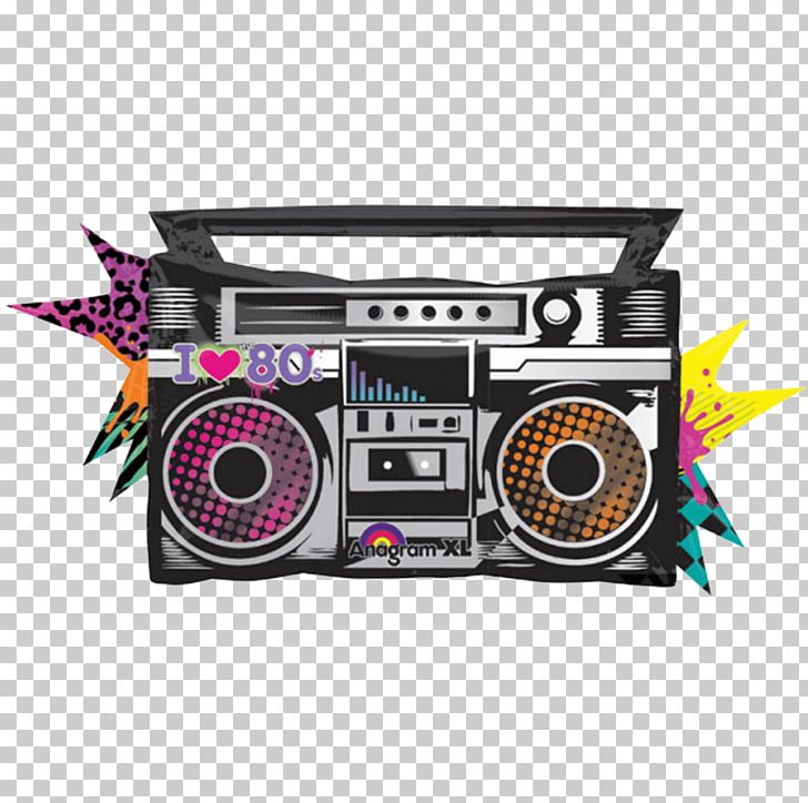 1980s Gas Balloon Birthday Boombox PNG, Clipart, 88 Cm Kwk 36, 1980s, Anagram International Inc, Balloon, Birthday Free PNG Download