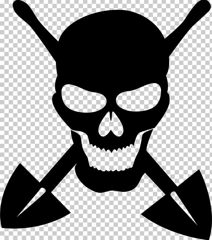Skull Silhouette Drawing PNG, Clipart, Artwork, Black And White, Bone, Clip Art, Digger Free PNG Download