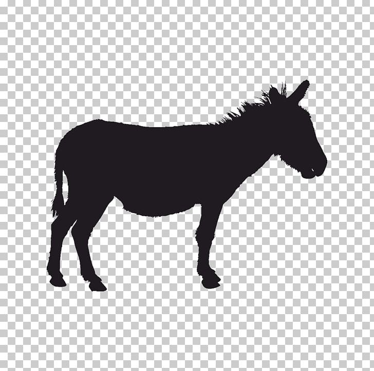 Mule Donkey Silhouette PNG, Clipart, Animal, Animal Figure, Animals, Black And White, Bridle Free PNG Download