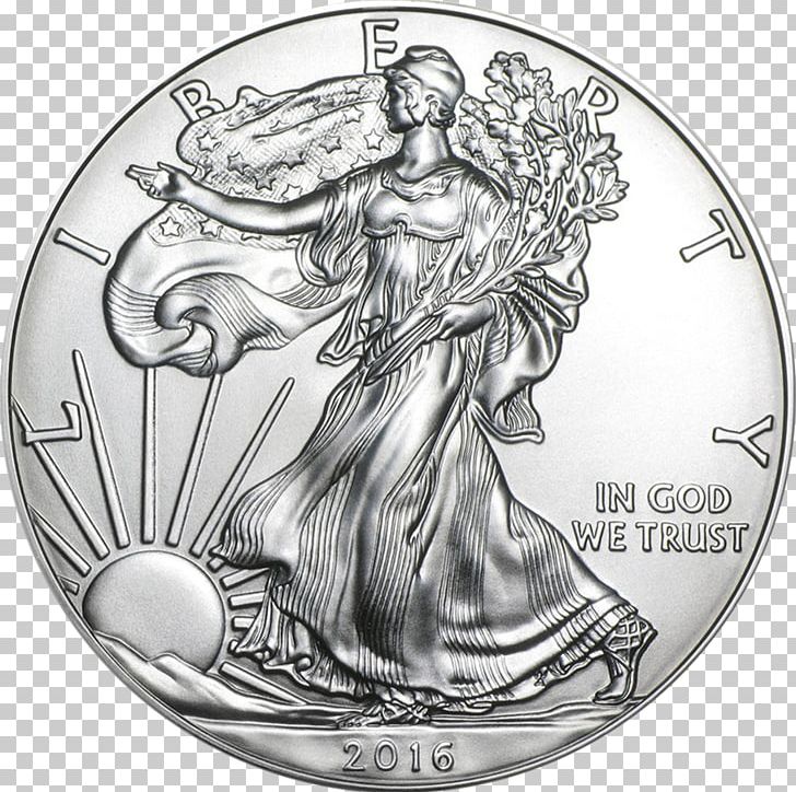 American Silver Eagle Bullion Coin United States Mint PNG, Clipart, American Gold Eagle, American Silver Eagle, Angel, Black And White, Bullion Free PNG Download