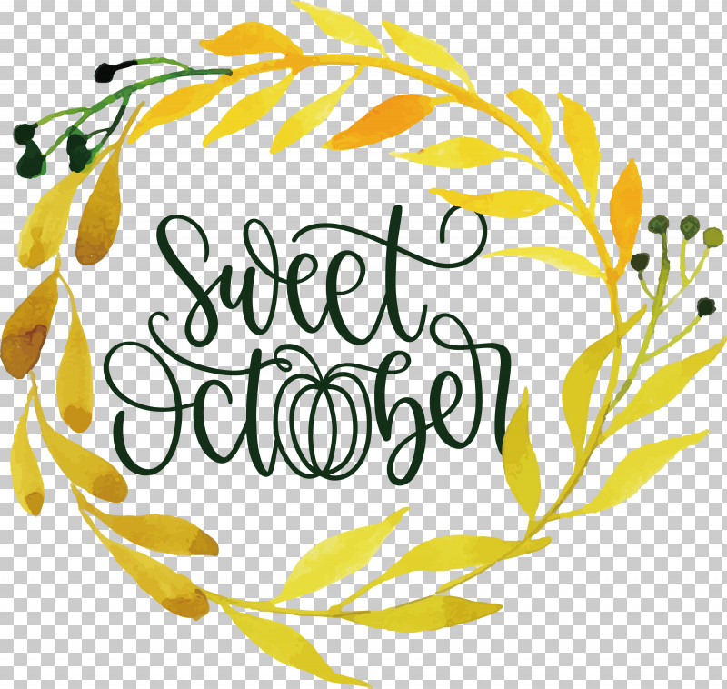 Sweet October October Fall PNG, Clipart, Autumn, Drawing, Fall, Floral Design, Flower Free PNG Download