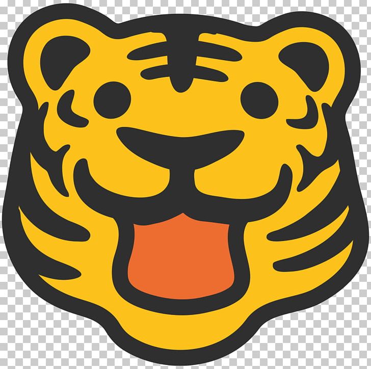 Talking Tiger Emoji Roar Text Messaging PNG, Clipart, Android, Animals, Area, Carnivoran, Emoji Free PNG Download
