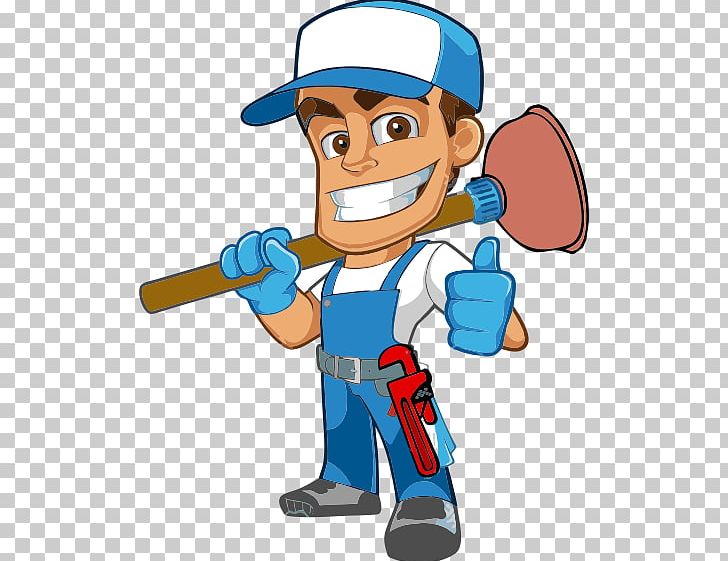 janitor cleaning cartoon