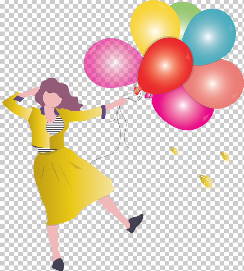 Girl Balloon Party PNG, Clipart, Balloon, Girl, Happy, Party, Party Supply Free PNG Download