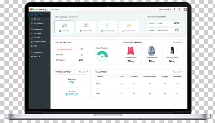 Dashboard Zoho Office Suite Inventory Customer Relationship Management PNG, Clipart, Brand, Business, Communication, Company, Computer Free PNG Download