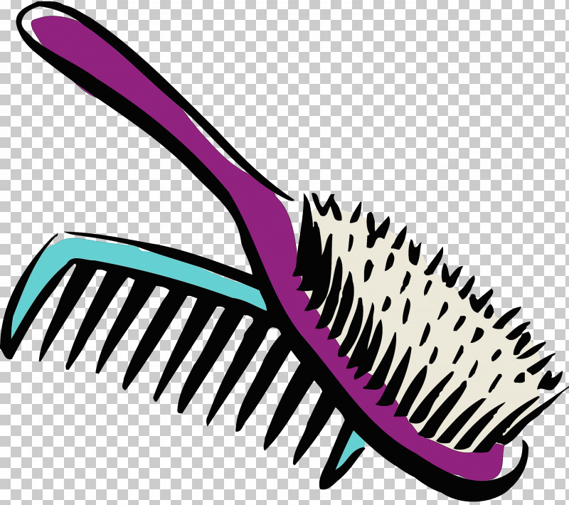 clipart brush hair