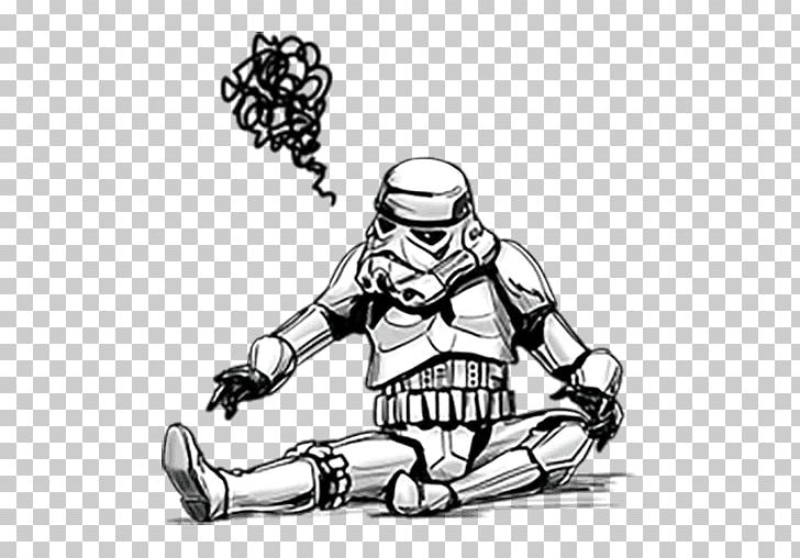 Star Wars Anakin Skywalker Stormtrooper Sticker The Force PNG, Clipart, Adhesive, Arm, Art, Artwork, Black And White Free PNG Download