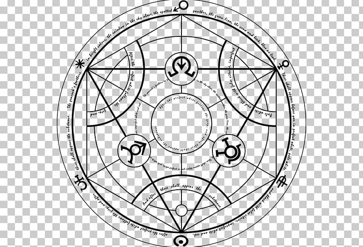 Fullmetal Alchemist Alchemy Amestris Alchemical Symbol Homunculus PNG, Clipart, Angle, Area, Auto Part, Bicycle Wheel, Black And White Free PNG Download