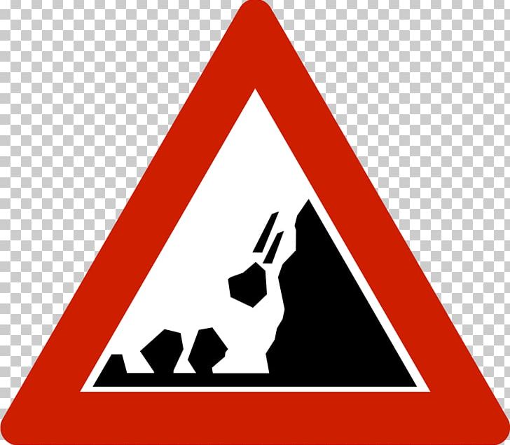 Warning Sign Traffic Sign Rockfall PNG, Clipart, Angle, Area, Brand, Fotolia, Landslide Free PNG Download