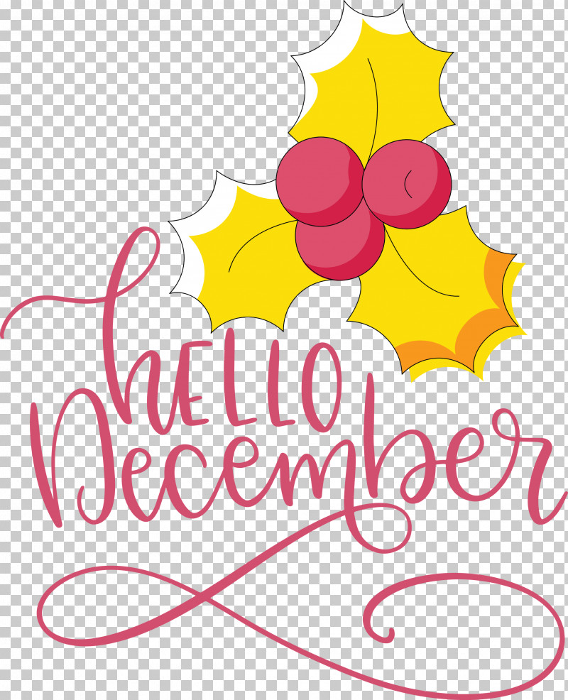 Hello December Winter PNG, Clipart, Floral Design, Fruit, Hello December, Leaf, Line Free PNG Download