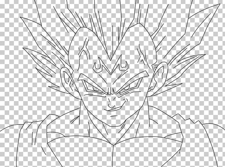 Vegeta Majin Buu Goku Gohan Trunks PNG, Clipart, Angle, Anime, Artwork, Black, Black And White Free PNG Download