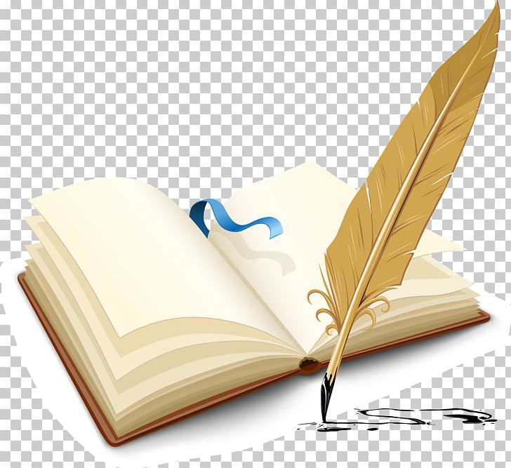 book and quill illustration free download