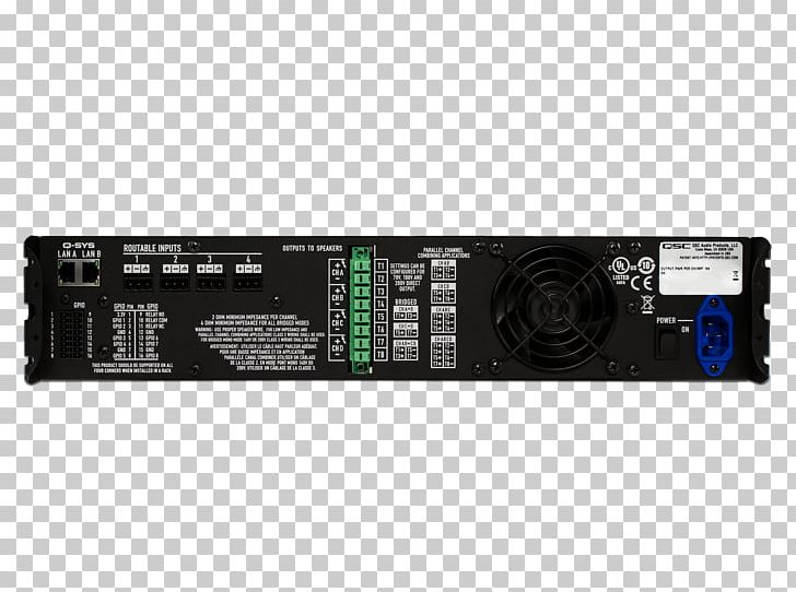 QSC Audio Products Electronics Amplifier Amplificador Loudspeaker PNG, Clipart, Amplificador, Amplifier, Audio , Computer Hardware, Electronic Device Free PNG Download