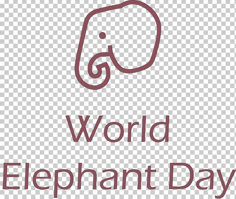 World Elephant Day Elephant Day PNG, Clipart, Geometry, Line, Logo, Mathematics, Meter Free PNG Download