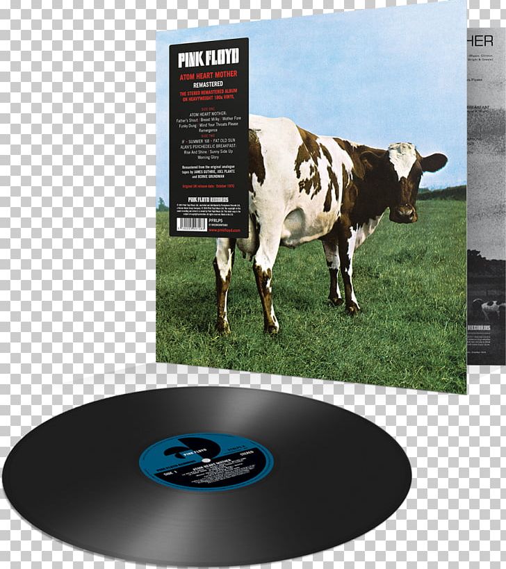 Pink Floyd Atom Heart Mother Phonograph Record Album Obscured By Clouds PNG, Clipart, Advertising, Album, Atom Heart Mother, Brand, Cattle Like Mammal Free PNG Download