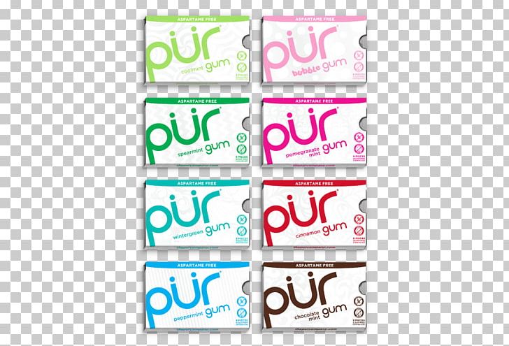 Chewing Gum Mentha Spicata Mint Flavor PÜR Gum PNG, Clipart, Area, Aspartame, Brand, Chewing Gum, Flavor Free PNG Download