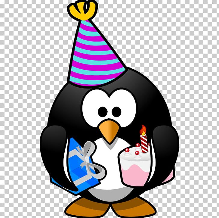 Penguin Birthday Party Gift PNG, Clipart, Anniversary, Artwork, Balloon, Beak, Bird Free PNG Download