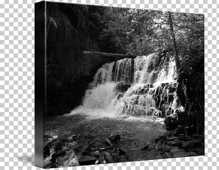Gallery Wrap Waterfall Water Resources Photography Nature Story PNG, Clipart, Beauty, Black And White, Body Of Water, Canvas, Chute Free PNG Download