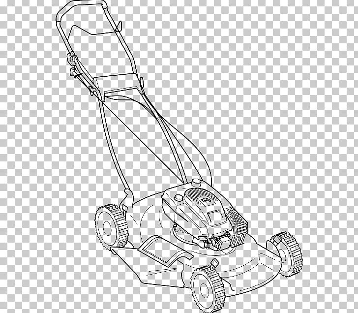 Lawn Mowers Riding Mower String Trimmer Drawing PNG, Clipart, Angle, Artwork, Automotive Design, Black And White, Coloring Book Free PNG Download