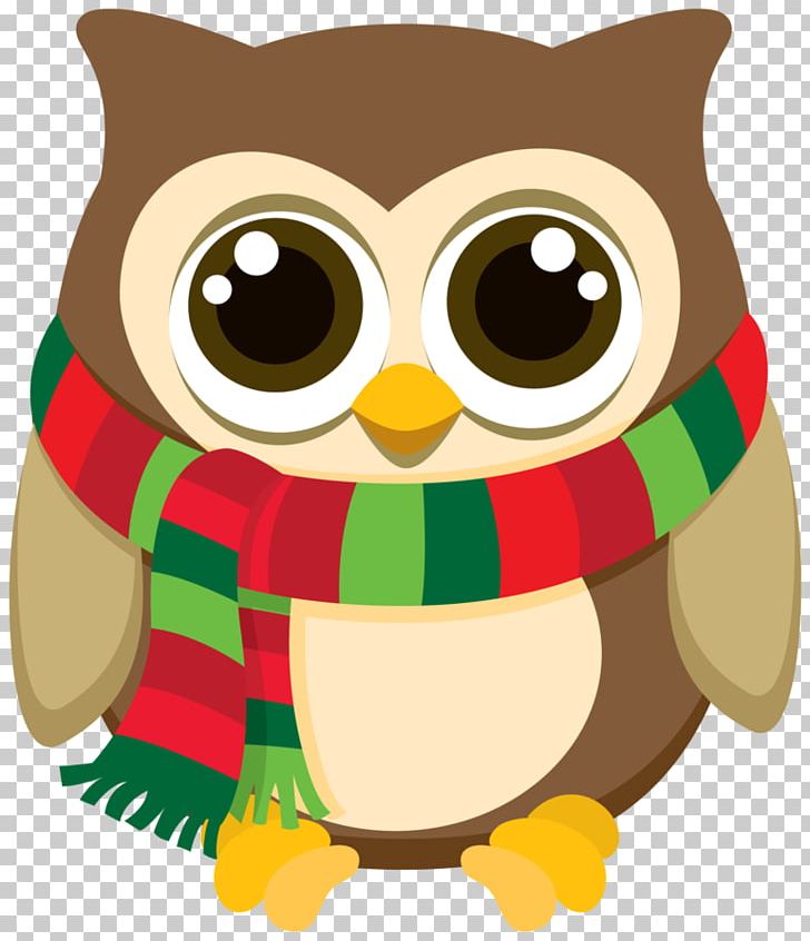 Christmas Owl Santa Claus PNG, Clipart, Beak, Bird, Bird Of Prey, Christmas, Christmas Card Free PNG Download