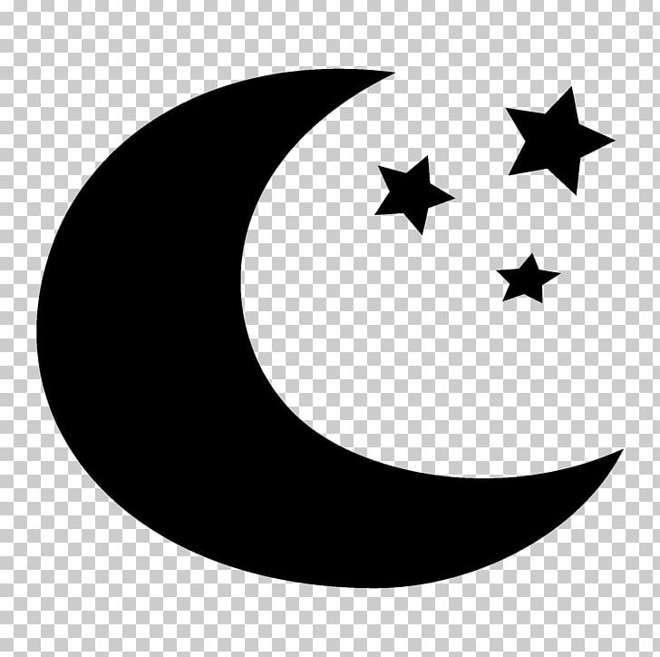 Star And Crescent Moon Lunar Phase PNG, Clipart, Black, Black And White, Circle, Crescent, Dark Star Free PNG Download