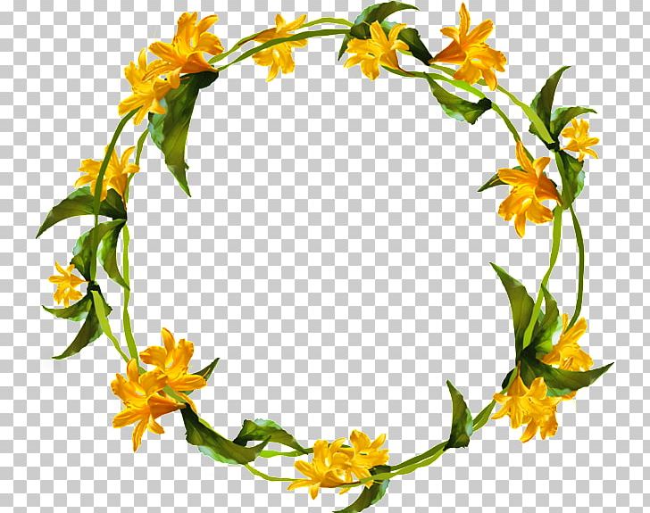 Floral Design Yellow Flower Wreath PNG, Clipart, Color, Cut Flowers, Download, Drawing, Floral Design Free PNG Download