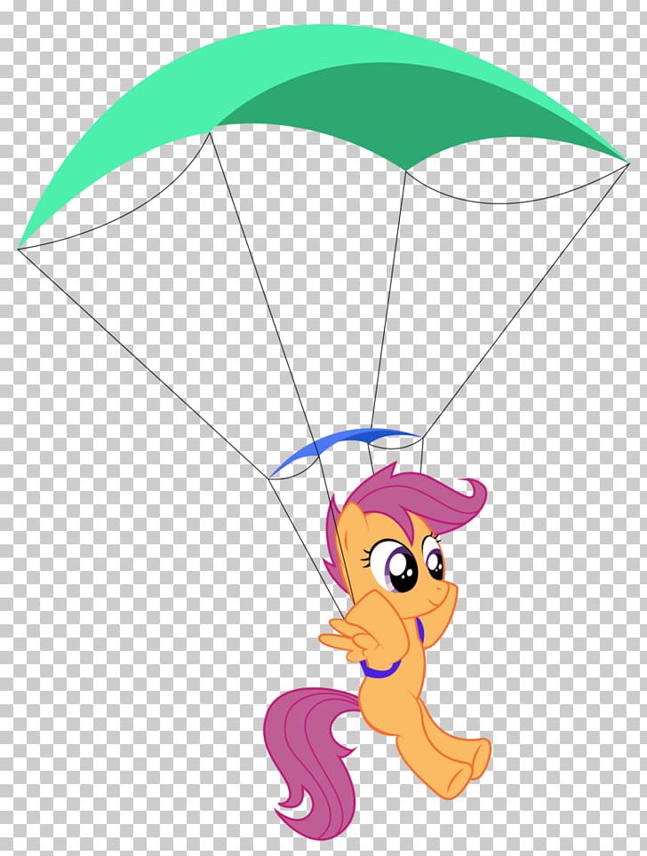 Pony Scootaloo Rainbow Dash Parachuting Parachute PNG, Clipart, Area, Art, Artist, Cartoon, Drawing Free PNG Download