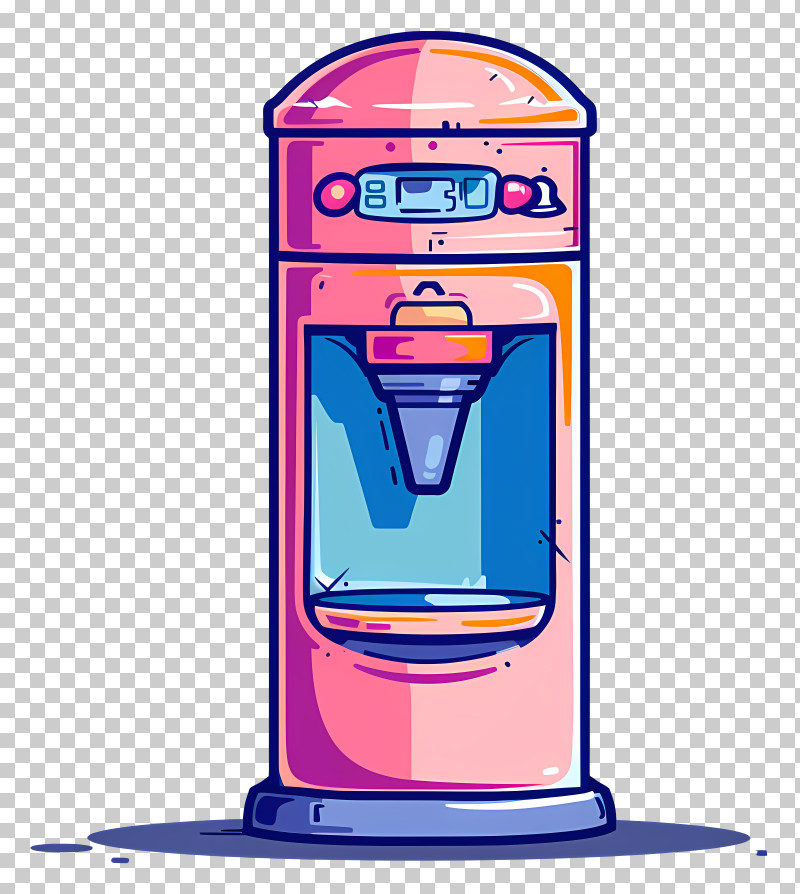 Water Cooler - Colorful Water Dispenser Illustration PNG