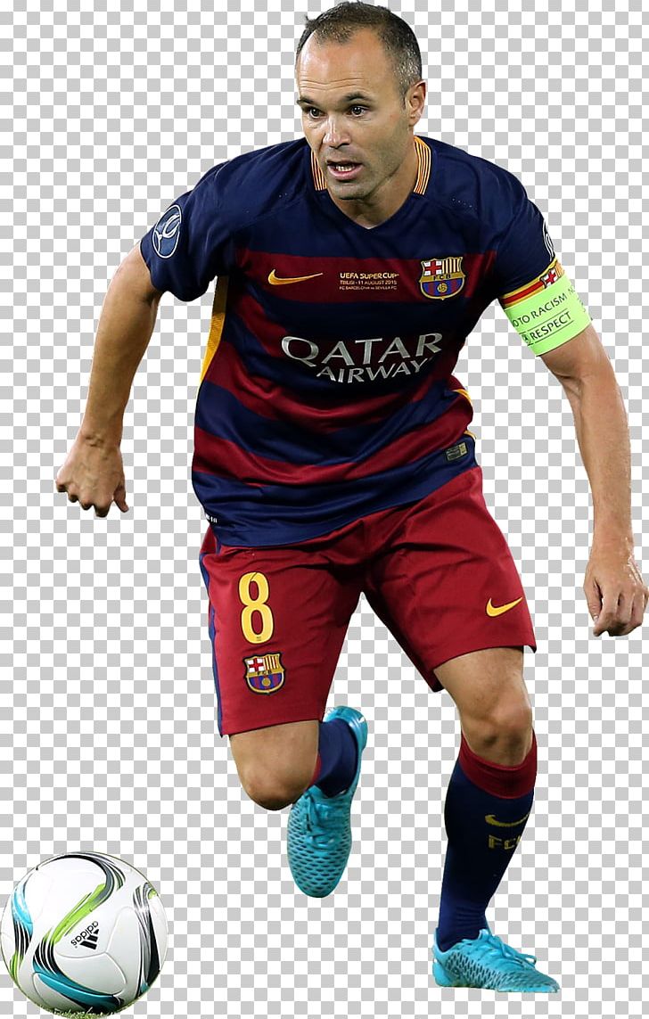 Team Sport T-shirt Football Player Uniform PNG, Clipart, Andres Iniesta, Ball, Clothing, Football, Football Player Free PNG Download