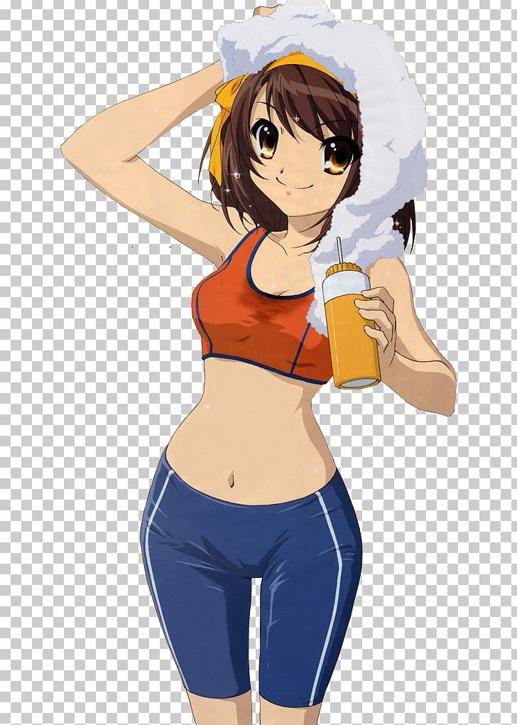 Yuki Nagato Haruhi Suzumiya Anime Active Undergarment Manga PNG, Clipart, Abdomen, Active Undergarment, Arm, Black Hair, Cartoon Free PNG Download