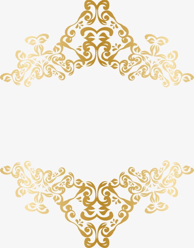 Hand Painted Gold Pattern PNG, Clipart, Beautiful, Decorative ...