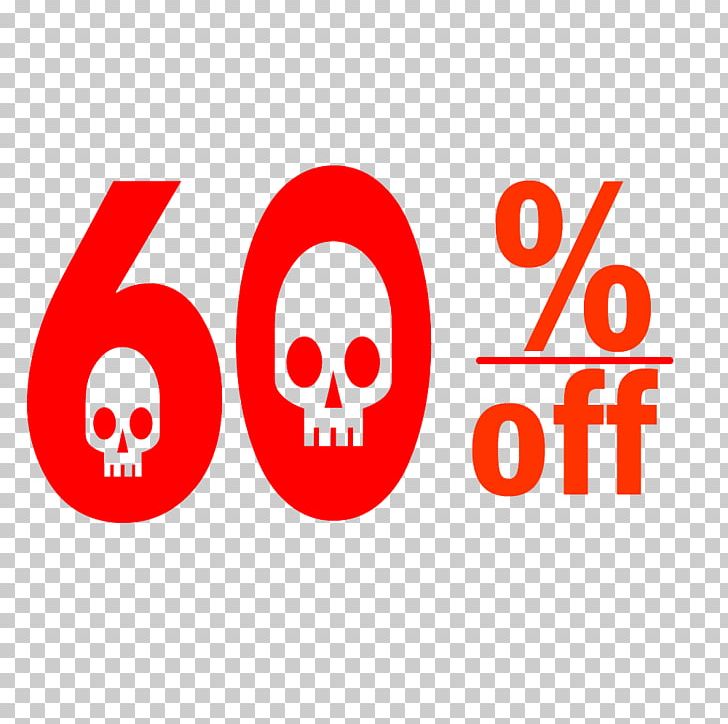 Halloween 60% Discount Tag. PNG, Clipart, Area, Brand, Circle, Line, Logo Free PNG Download