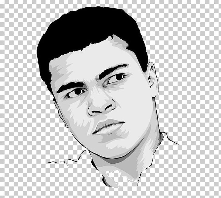 Muhammad Ali Portrait Nose PNG, Clipart, Art, Black And White, Caricaturist, Cartoon, Cheek Free PNG Download